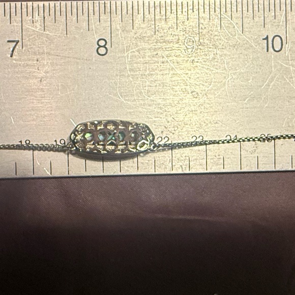 Kendra Scott Eva 14k Gold Multicolor Abalone 19” Pendant Necklace - Picture 9 of 12